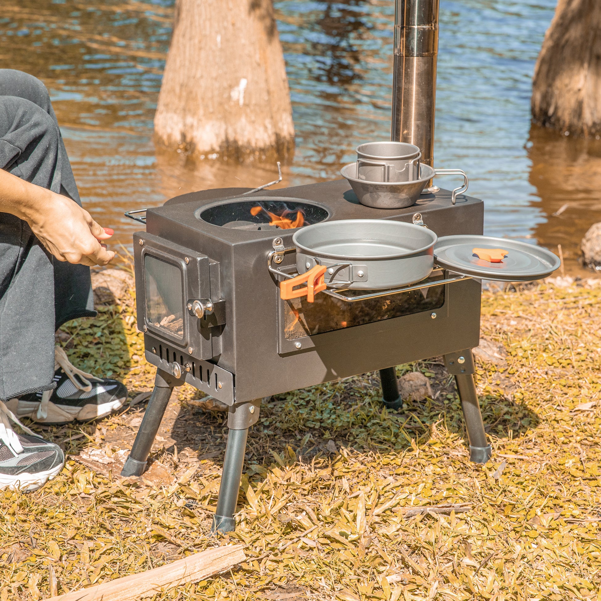 camping stove Folding Wood Stove